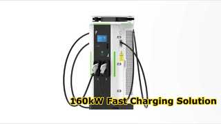 160kW डुअल-पोर्ट डीसी फास्ट चार्जिंग स्टेशन, व्यावसायिक उपयोग के लिए IP54 डस्टप्रूफ और वॉटरप्रूफ
