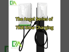 पर्ल व्हाइट होम / कमर्शियल कॉलम इलेक्ट्रिक वाहन चार्जिंग ढेर 7KW 22KW 32A