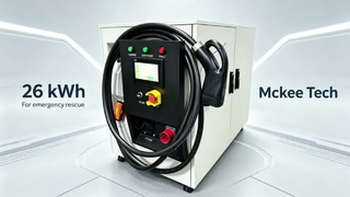 कार की आपातकालीन सड़क के किनारे चार्जिंग के लिए 30kW 26kWh मोबाइल EV चार्जर पोर्टेबल एनर्जी स्टोरेज