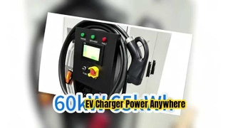 अधिकतम शक्ति 60kW रेटेड पावर 65kWH क्षमता IP55 सुरक्षा मोबाइल ईवी चार्जर पोर्टेबल चार्जिंग स्टेशन