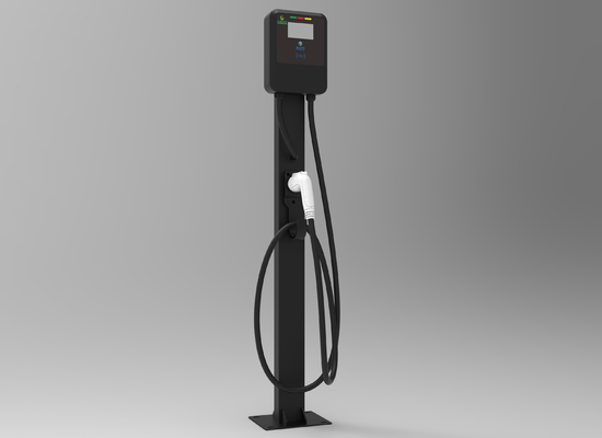 अच्छी कीमत 11KW AC EV चार्जर कार्ड स्वाइप टाइप1 टाइप2 वाणिज्यिक सार्वजनिक फर्श माउंट ऑनलाइन