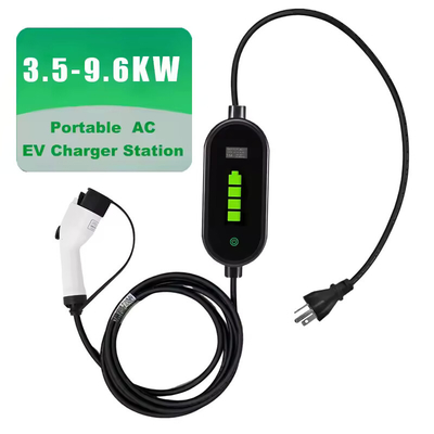 अच्छी कीमत 3.5KW 9.6KW पोर्टेबल इलेक्ट्रिक कार बैटरी चार्जर 16A 40A EVSE Sae J1772 प्रकार 1 ऑनलाइन