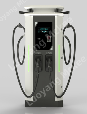 एलसीडी स्क्रीन के साथ 120kw डीसी फास्ट चार्जिंग ढेर वाणिज्यिक डीसी ईवी चार्जर स्टेशन