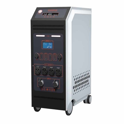 उच्च क्षमता 6000Wh मोबाइल ईवी चार्जर बिजली की आपूर्ति 220V आउटपुट एमपीपीटी 3 घंटे