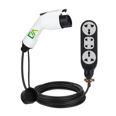 पोर्टेबल डिस्चार्ज गन Ev पोर्टेबल टाइप2 टाइप1 चार्जर केबल 3.5kw 16A 5m घरेलू उपकरण के लिए आउटडोर पावर स्टेशन के लिए
