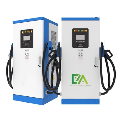 नई ऊर्जा वाणिज्यिक 120 KW फास्ट डीसी ईवी चार्जर स्टेशन डबल गन ईवीएसई सीसीएस 2 / जीबीटी इलेक्ट्रिक कार चार्जिंग स्टेशन OCPP के साथ