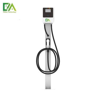 अच्छी कीमत सफेद घरेलू वाणिज्यिक 7KW/11KW/22KW एकल बंदूक ऊर्ध्वाधर विद्युत वाहन एसी चार्जिंग ढेर ऑनलाइन