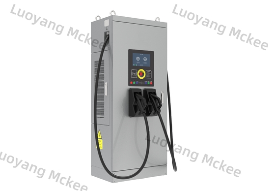 CCS2 60KW/120KW/180KW फास्ट चार्जिंग स्टेशन EV कारों के लिए तेजी से चार्ज बसों के लिए डीसी इलेक्ट्रिक वाहन चार्जर फर्श-माउंटेड रिचार्ज