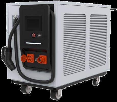 मोबाइल ईवी चार्जर पोर्टेबल 30kW डीसी फास्ट चार्जिंग स्टेशन IP54 रेटेड कॉम्पैक्ट आपातकालीन इलेक्ट्रिक वाहन चार्जिंग समाधान