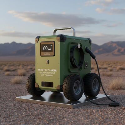 अच्छी कीमत 60kW मोबाइल ईव्ही चार्जर, IP54 संरक्षण आणि 26kWh क्षमतेसह आपत्कालीन पोर्टेबल ईव्ही चार्जिंगसाठी ऑनलाइन