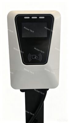 7kW फ़्लोर स्टैंडिंग AC EV चार्जर 32A 4.3 इंच टच स्क्रीन कार्ड QR बिलिंग ऑपरेशन