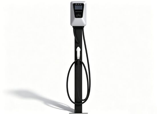 7kW आउटडोर AC EV चार्जर IP55 32A वाइड तापमान 4.3 इंच टच स्क्रीन डुअल माउंट