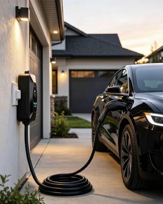 अच्छी कीमत टाइप1 A2 एसी पोर्टेबल ईवी चार्जर 11.5KW 6A‑48A 85V‑265V इनपुट IP54 सुरक्षा UL94 V0 फ्लेम रिटार्डेंट 1.68 इंच एलसीडी डिस्प्ले के साथ ऑनलाइन