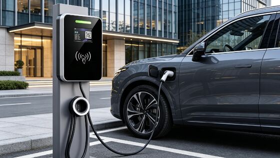 अच्छी कीमत IP54 UL94 V0 स्क्वायर ग्लास वॉल माउंटेड कॉलम प्रकार संरचना EV चार्जर प्रकार1 11kw 16A 380V 5.64 इंच एलसीडी डिस्प्ले एसी चार्जिंग स्टेशन ऑनलाइन