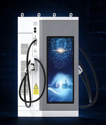 अच्छी कीमत सीएलएफ डीसी 60 कमर्शियल फास्ट चार्जिंग स्टेशन 60kW डीसी ईवी चार्जर एयर कूलिंग आईपी54 ओसीसीपी1.6जे 55 इंच एलसीडी एडवरटाइजिंग स्क्रीन मल्टी कनेक्टर डिज़ाइन ऑनलाइन