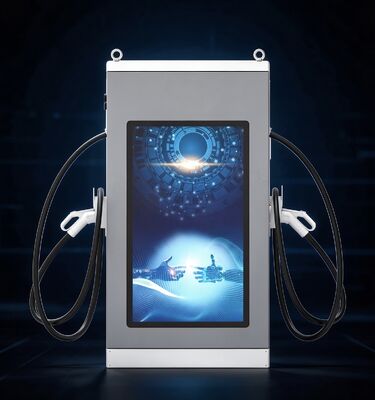 CLF-DC-180 Ultra Fast Commercial Charging Hub 180kW DC EV Charger Air Cooling IP54 OCPP1.6J 55 Inch LCD Advertising Screen Series