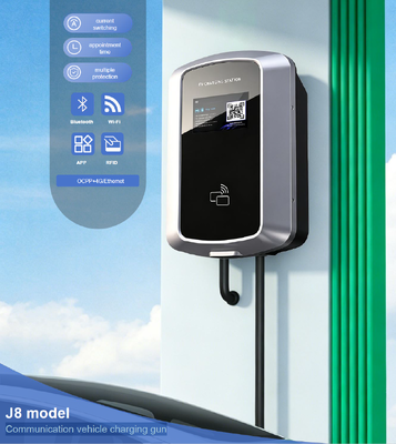अच्छी कीमत समर्थन दीवार और स्तंभ माउंट 85V 265V IP54 5.64 इंच एलसीडी आवासीय ईवी चार्जिंग के लिए 7kW 32A J8 एसी ईवी चार्जिंग स्टेशन यूरो प्रकार 2 ऑनलाइन