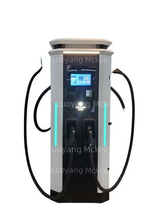 अच्छी कीमत MCKEE 120kW डुअल-पोर्ट डीसी ईवी फास्ट चार्जर, मल्टी-स्टैंडर्ड कनेक्टर्स और OCPP1.6J के साथ वाणिज्यिक चार्जिंग स्टेशन ऑनलाइन