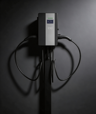अच्छी कीमत 22kW Dual Gun AC EV Charger Type 1 Wallbox 2x32A Dynamic Load Balancing IP54 Commercial Parking ऑनलाइन