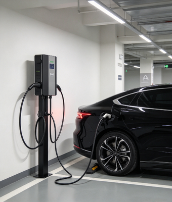 अच्छी कीमत 11kW Dual Gun AC EV Charger Type 1 Wall Mounted 2x16A Three Phase OCPP 1.6J Commercial ऑनलाइन
