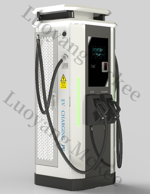अच्छी कीमत 180kW डुअल गन डीसी ईवी फास्ट चार्जिंग स्टेशन, मल्टी कनेक्टर ईवी चार्जर, 380V एयर कूलिंग OCPP1.6J 10.1