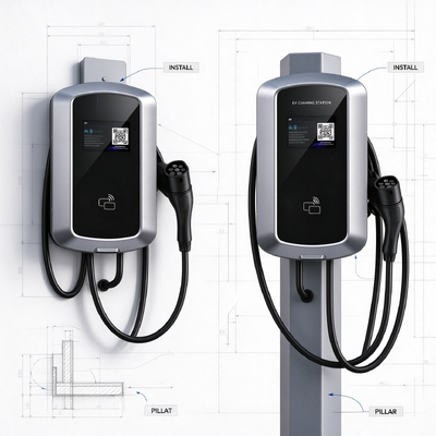 अच्छी कीमत 11.5KW टाइप 1 AC EV चार्जर कॉम्पैक्ट 340x190x80mm कंट्रोल बॉक्स यूएस स्टैंडर्ड चार्जिंग वॉलबॉक्स ऑनलाइन