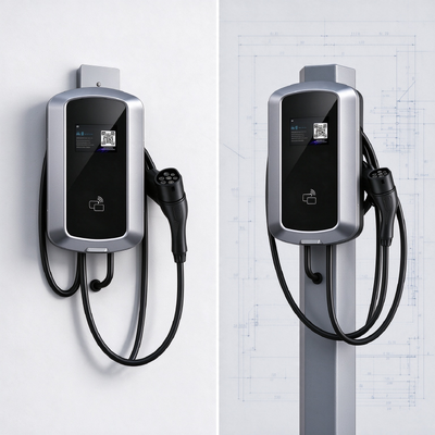 अच्छी कीमत 22kW फ्लोर स्टैंडिंग AC EV चार्जर 32A OCPP 1.6J VIN RFID 4G LAN IP54 टच स्क्रीन चार्जिंग ढेर ऑनलाइन