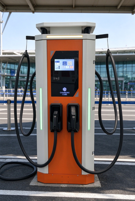अच्छी कीमत 320kW डुअल गन डीसी ईवी चार्जर CCS1 CCS2 GB/T 250A प्रति गन OCPP 1.6J 200-1000V IP54 कमर्शियल ऑनलाइन