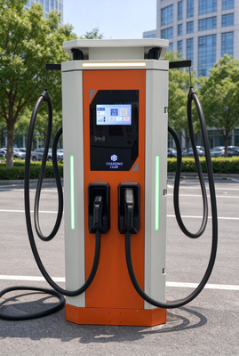 अच्छी कीमत 240kW डुअल गन डीसी फास्ट चार्जर CCS1 CCS2 CHAdeMO GB/T OCPP 1.6J 200-1000V IP54 कमर्शियल ऑनलाइन